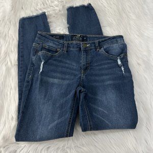 Lucky Brand Zoe Skinny Jeans size 16 girls super stretch distressed